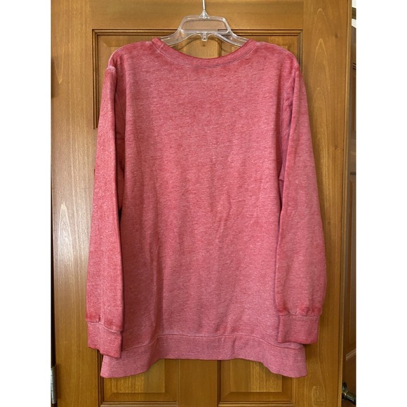 Peanuts Snoopy Woodstock Christmas Red Womens Lights 18/20 Plus Sweatshirt - Picture 5 of 8